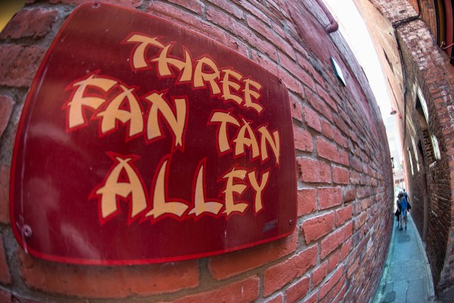 Fan Tan Alley in Chinatown is for the "skinny" and adventuresome visitor
